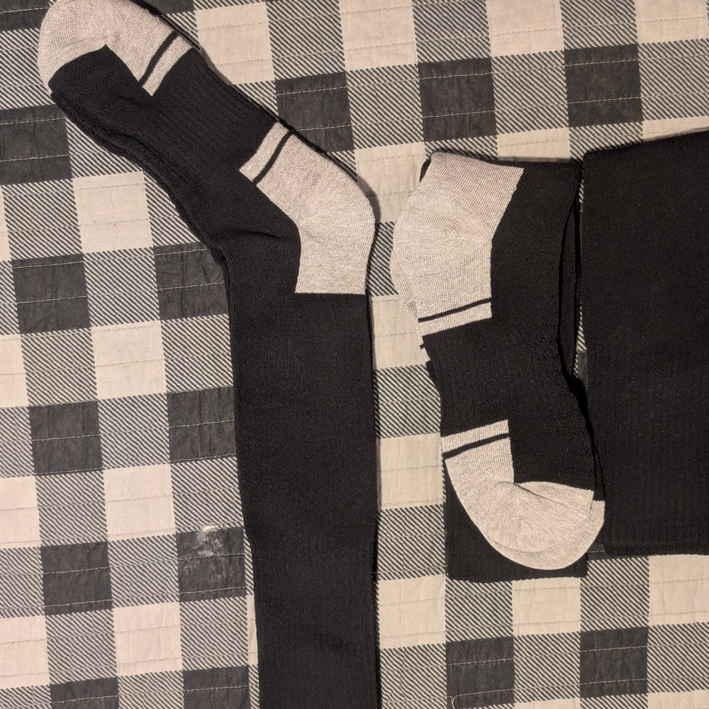 Black and Gray Men's Socks